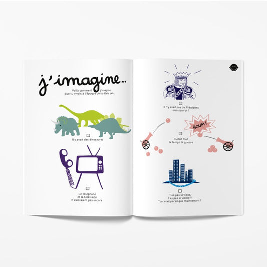 Livre à remplir - Papie, Mamie et moi