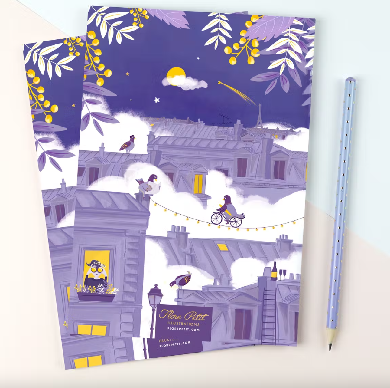 Notebook A5 - Paris sous la brume