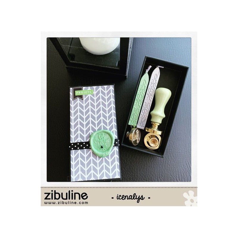 Sceau 25 mm - Bouquet lavande