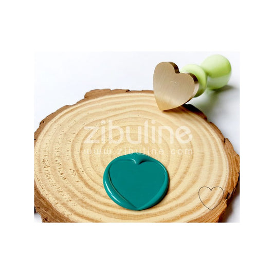 Sceau 25 mm - sans motif forme Coeur