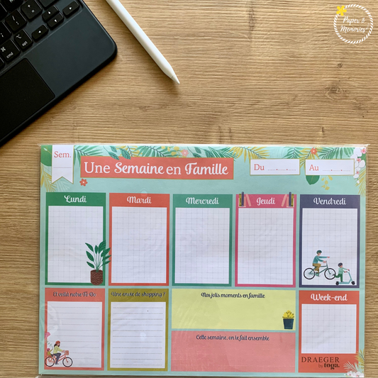 Semainier perpétuel familial