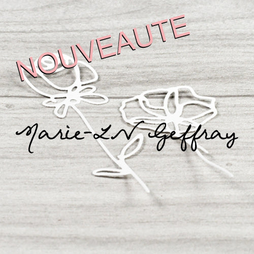Set de 2 dies “Fleurs” - Marie-LN Geffray