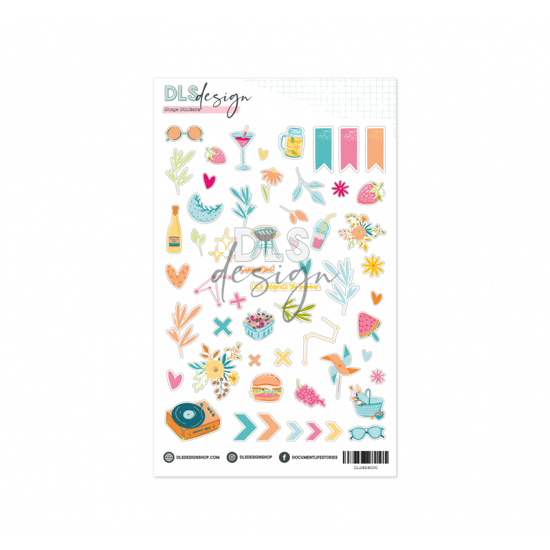 Planche de stickers transparents - Carefree