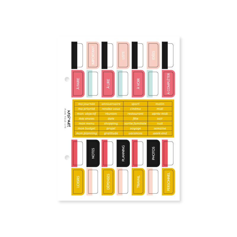 Stickers for binder albums