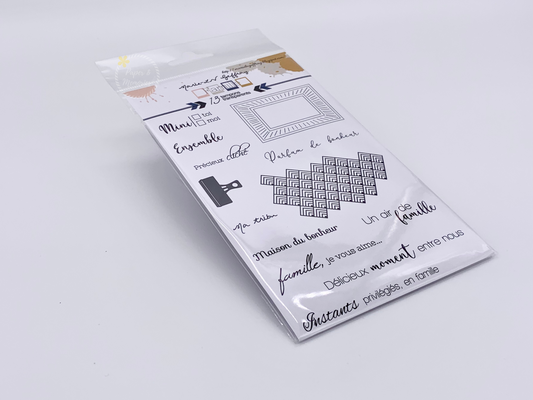 Planche de tampons "Famille - Pince"