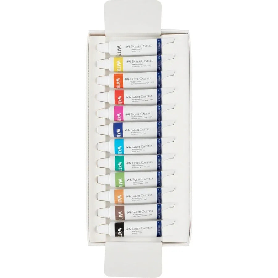Peinture aquarelle (12 pcs) avec palette incluse