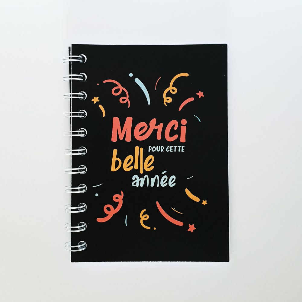 Carnet de notes - "Merci pour cette année"