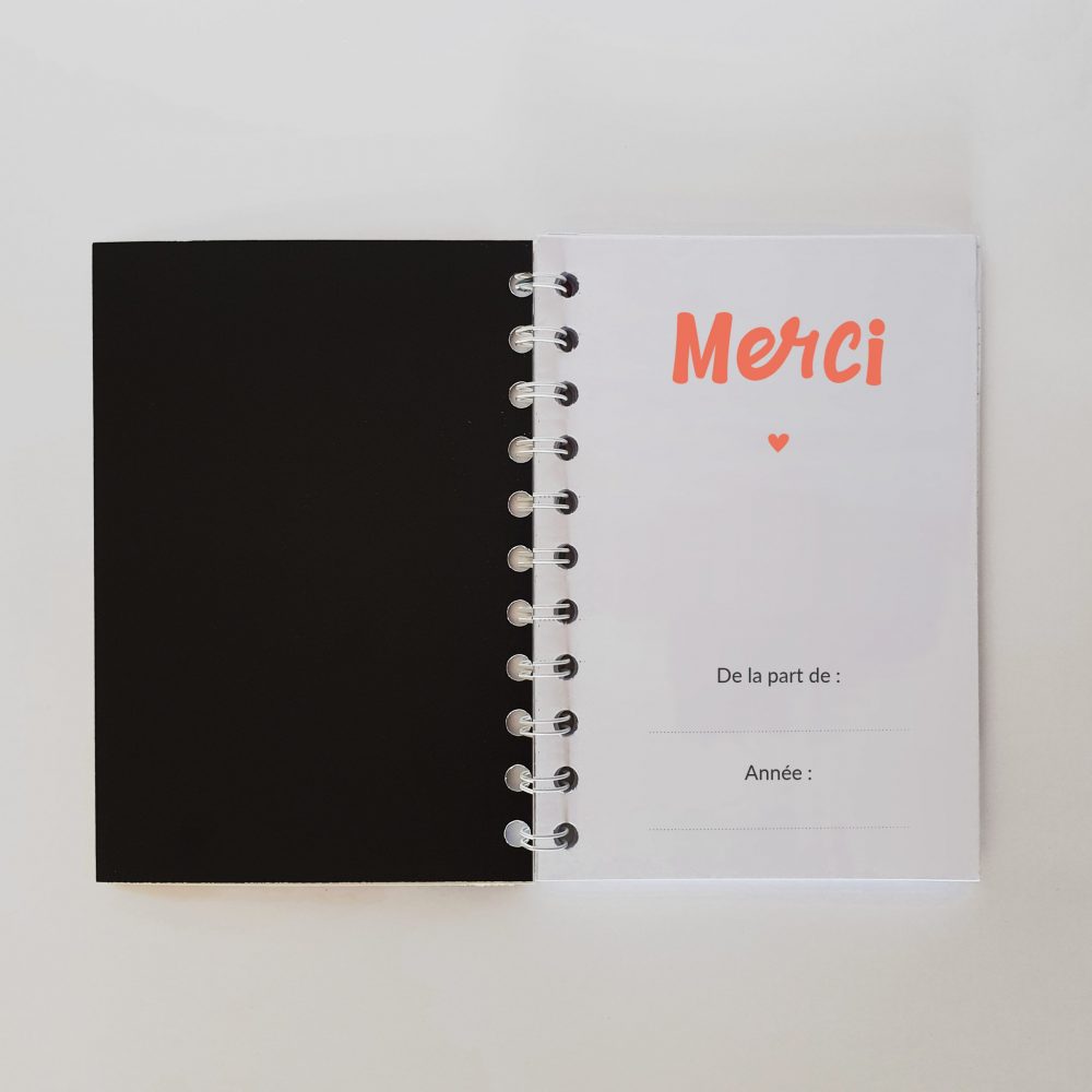 Carnet de notes - "Merci pour cette année"