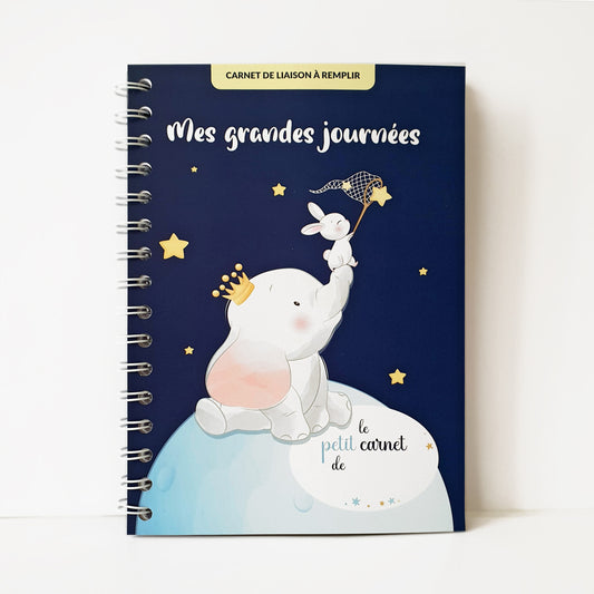 Carnet de liaison "Mes grandes journées" - Elephant