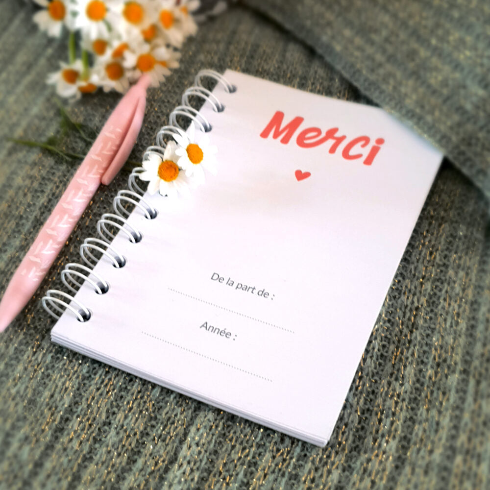 Carnet de notes - "Merci pour cette année"