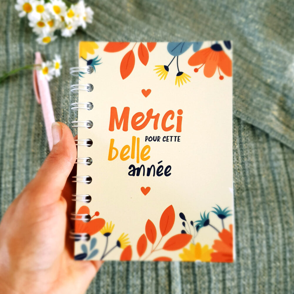 Carnet de notes - "Merci pour cette année"