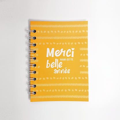 Carnet de notes - "Merci pour cette année"