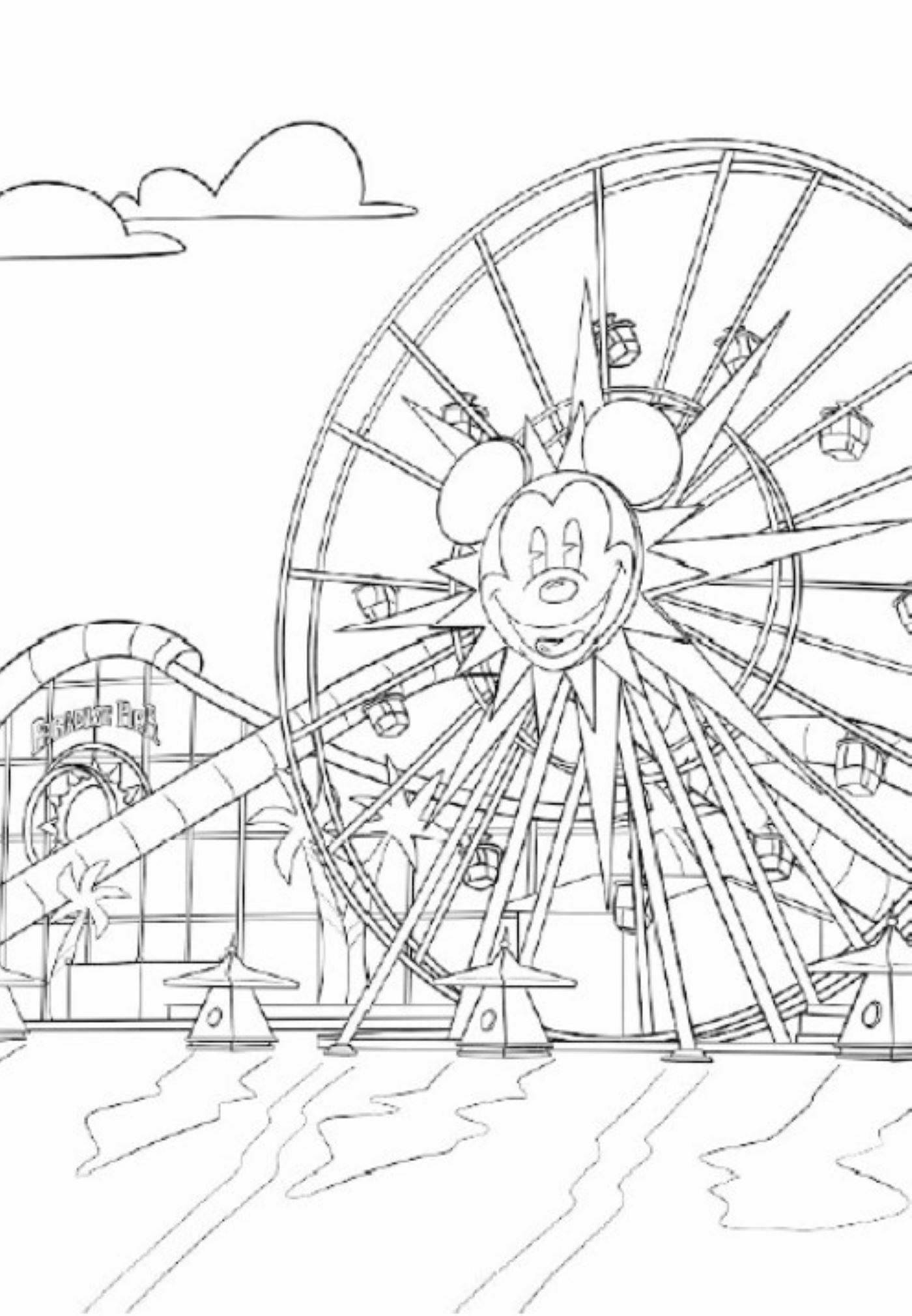 Disneyland Rides Coloring Pages Coloring Pages For Kids Disney Cars