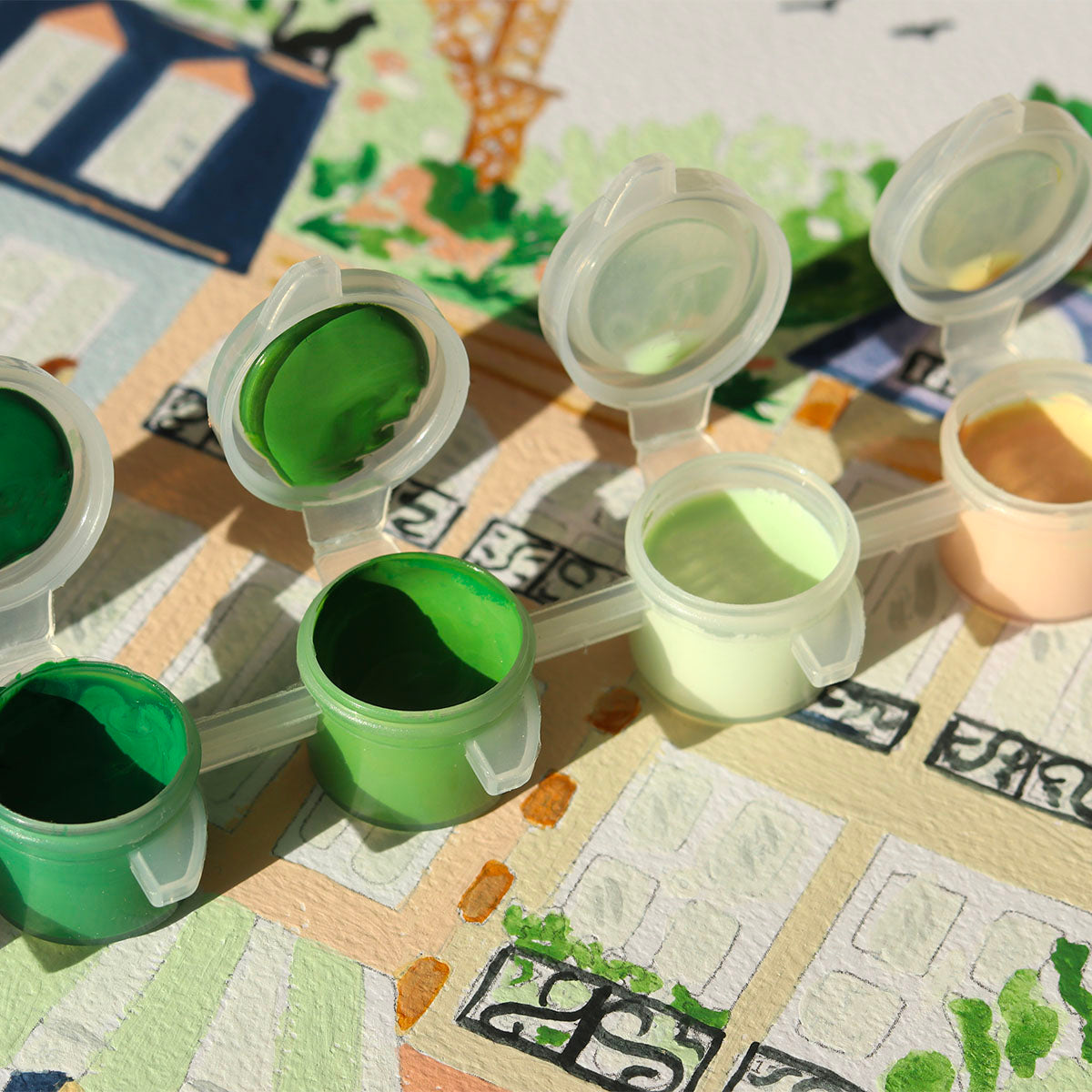 Kit peinture au numéro -  Paris par Sabrina Fenn