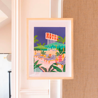 Kit peinture au numéro -  The Motel Pool par Jessica Smith
