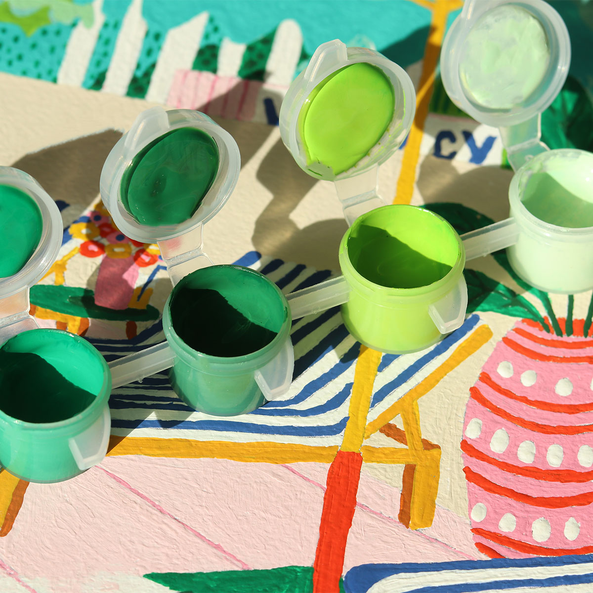 Kit peinture au numéro -  The Motel Pool par Jessica Smith
