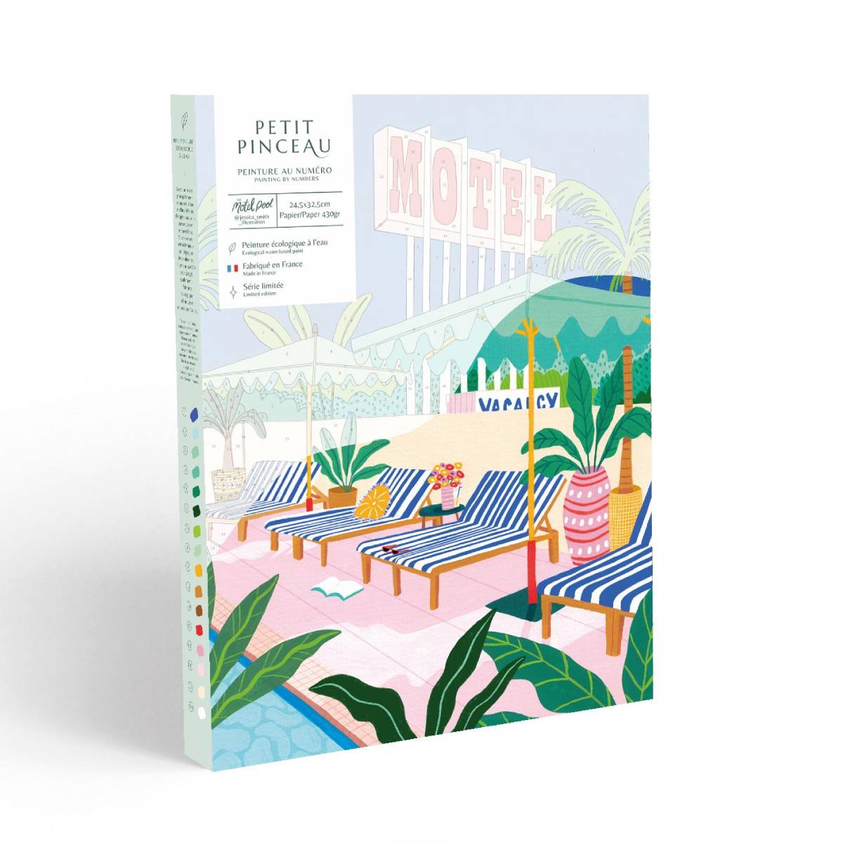 Kit peinture au numéro -  The Motel Pool par Jessica Smith