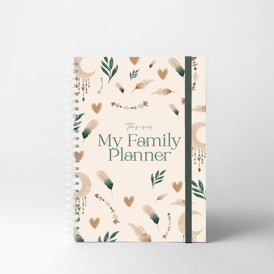 Undated Family Planner - green sweetness 