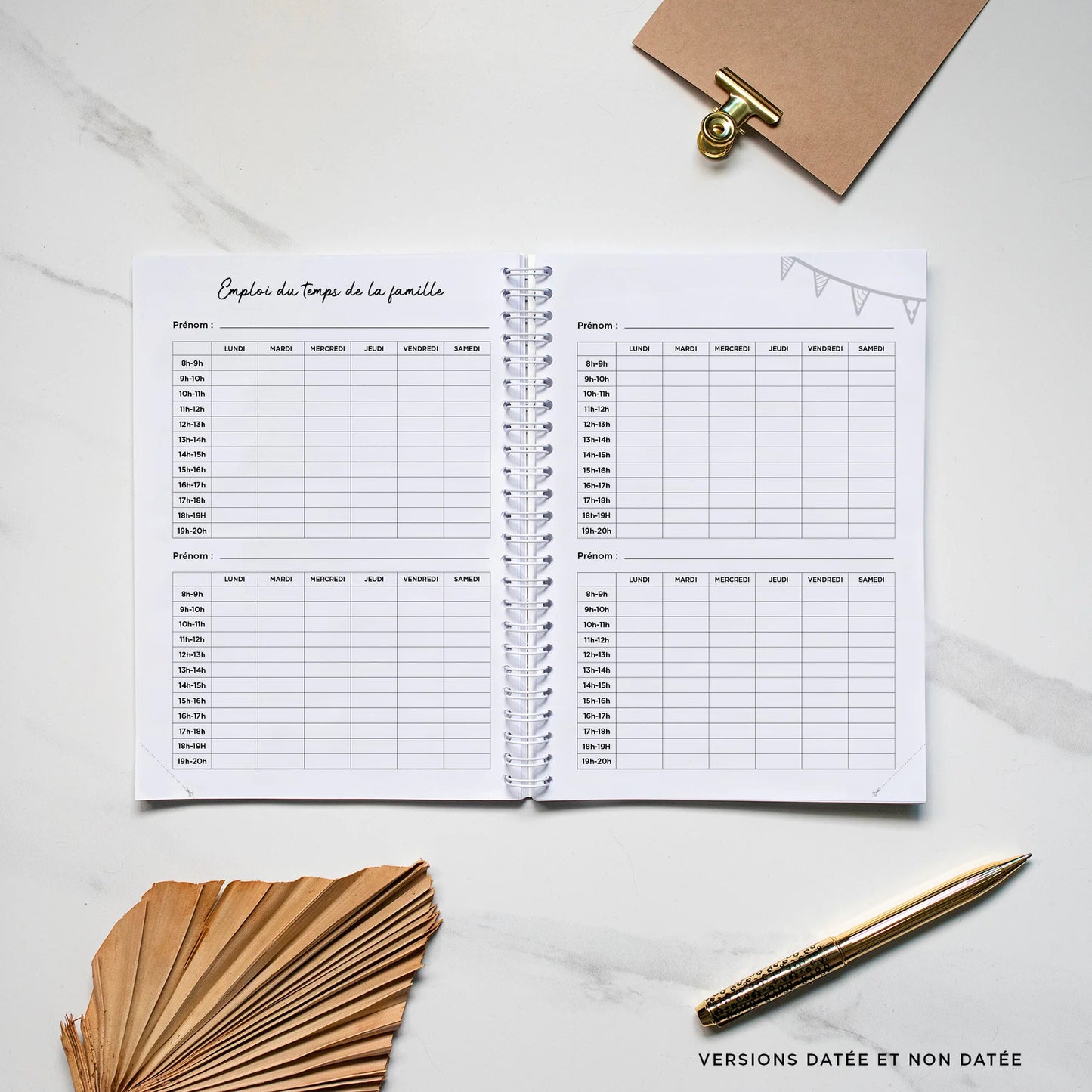Family Planner non datée - melancholic