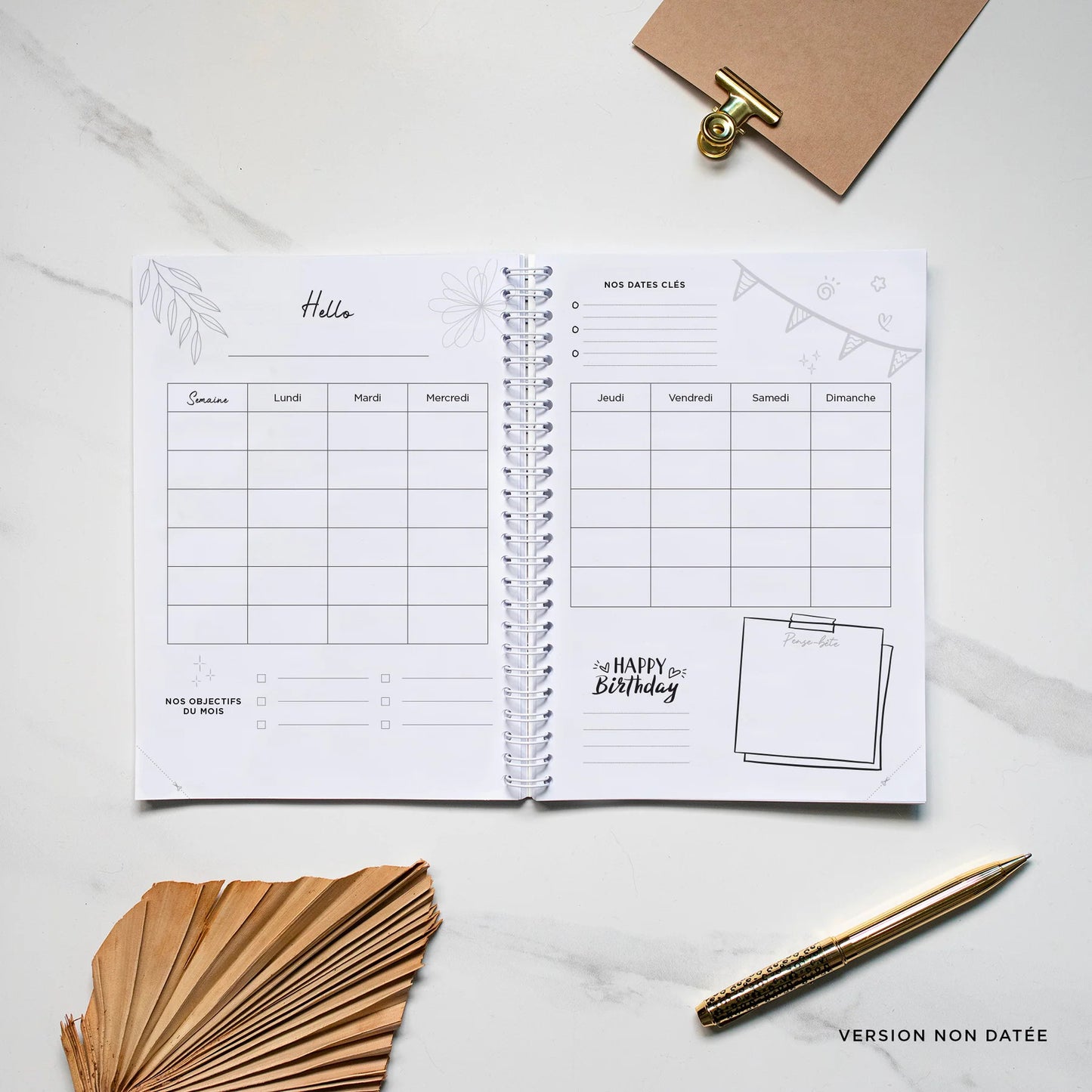 Family Planner non datée - melancholic