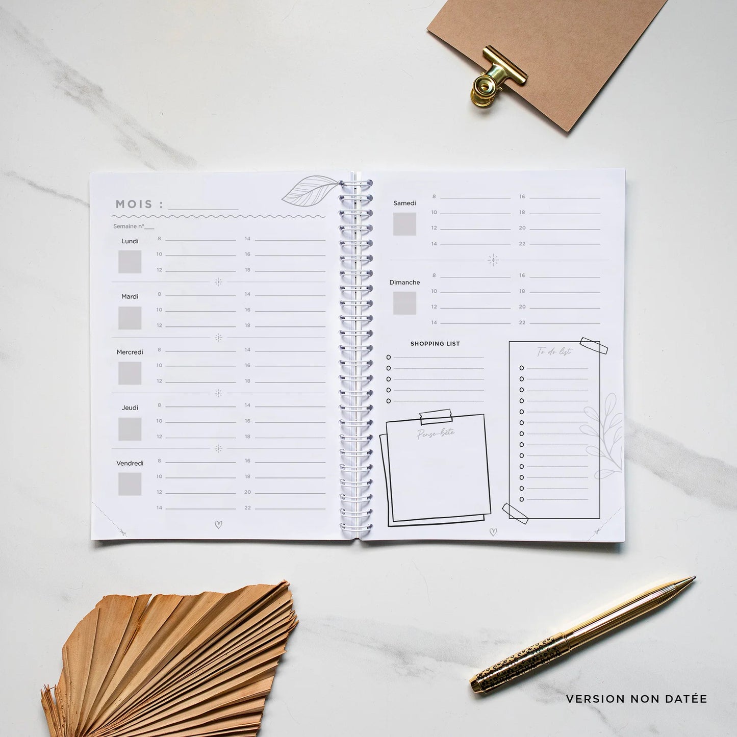 Family Planner non datée - melancholic