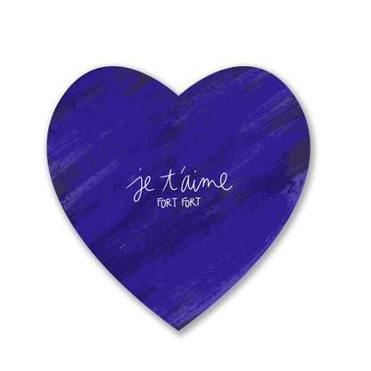 Carte - Coeur violet