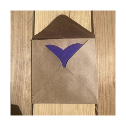 Carte - Coeur violet