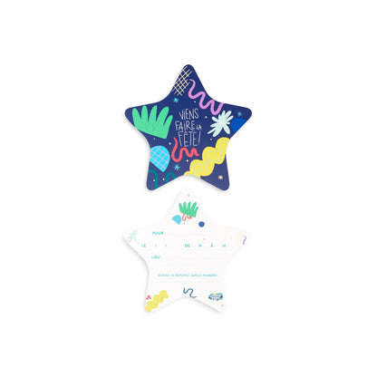 Card - Come party star 