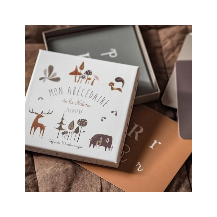 Coffret Cartes Alphabet "Mon Abécédaire de la Nature Illustré"