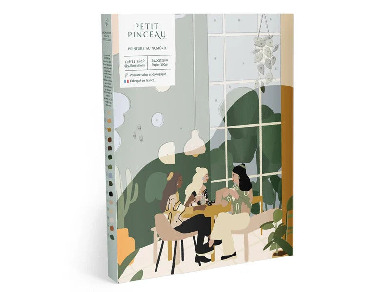 Kit peinture au numéro - Coffee shop par Y.illustration