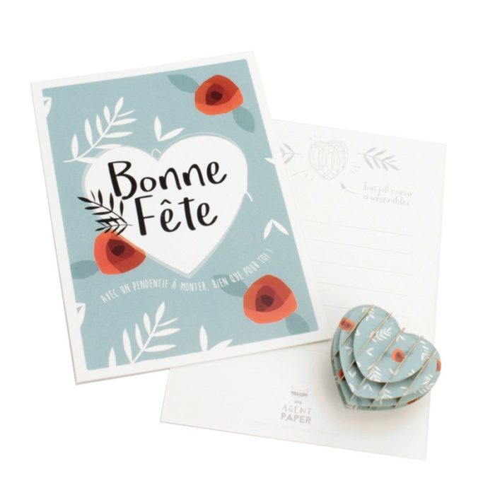 Carte Bonne fête - coeur