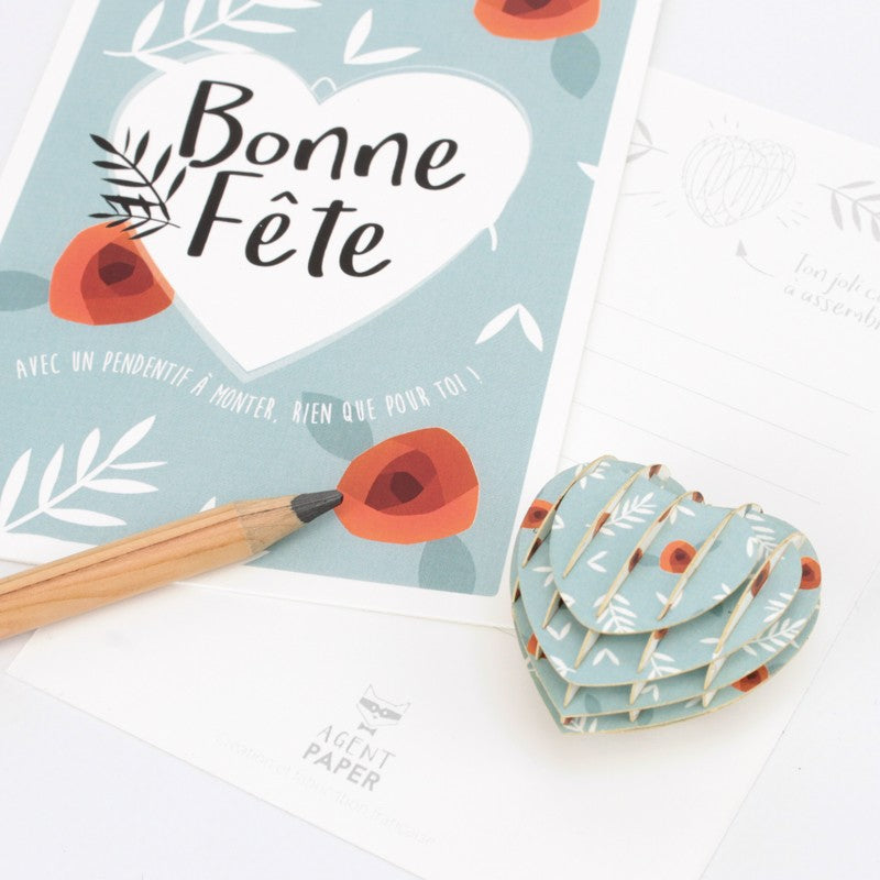 Carte Bonne fête - coeur