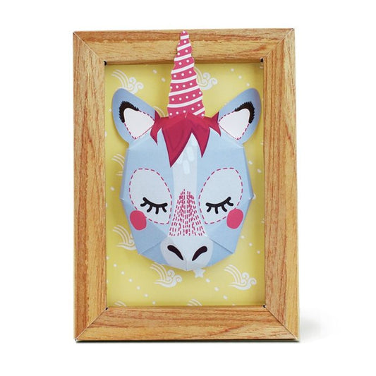 Mini 3D paper Unicorn trophy