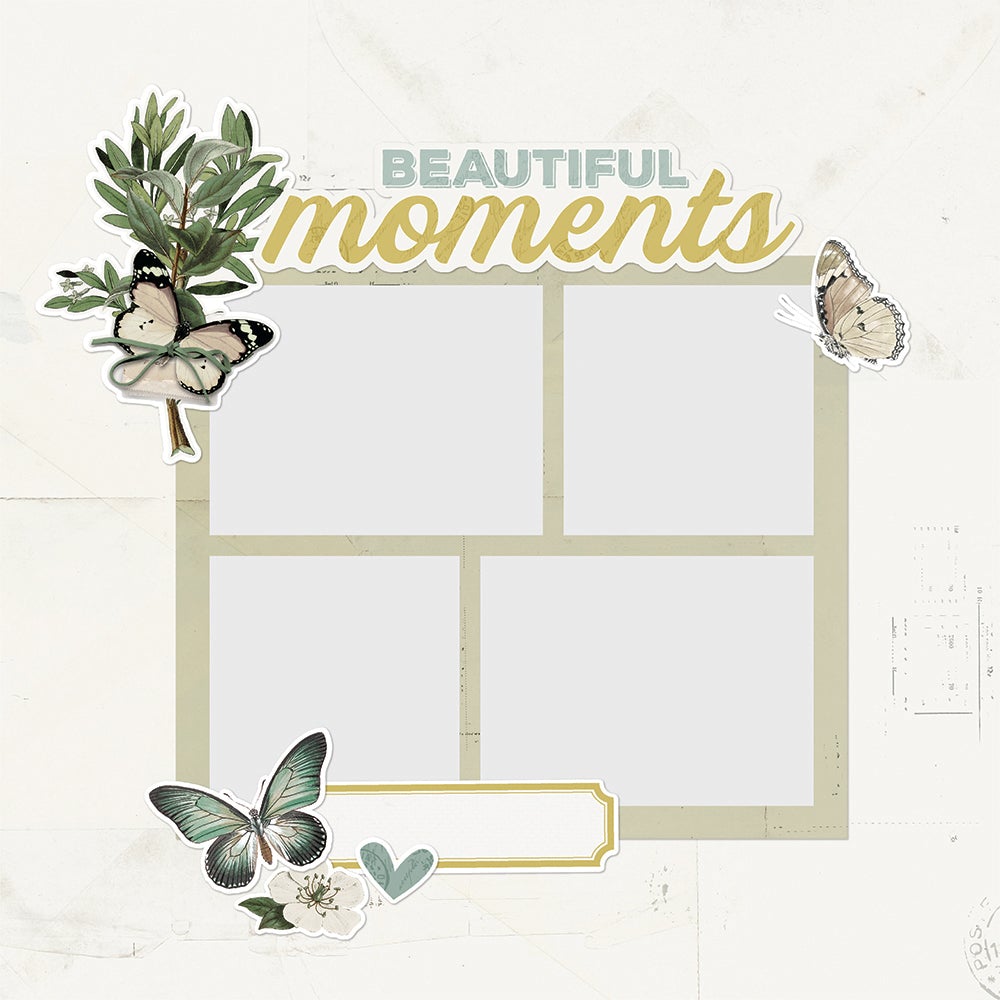 Set of die cuts "Beautiful Moment"