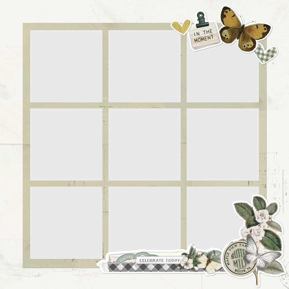 Set of die cuts "Beautiful Moment"