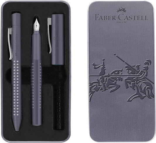 Ballpoint and fountain pen style box - Dark gray