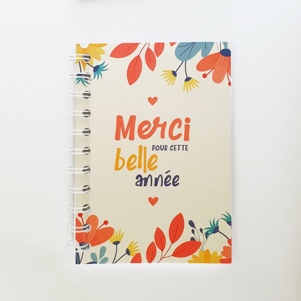 Carnet de notes - "Merci pour cette année"