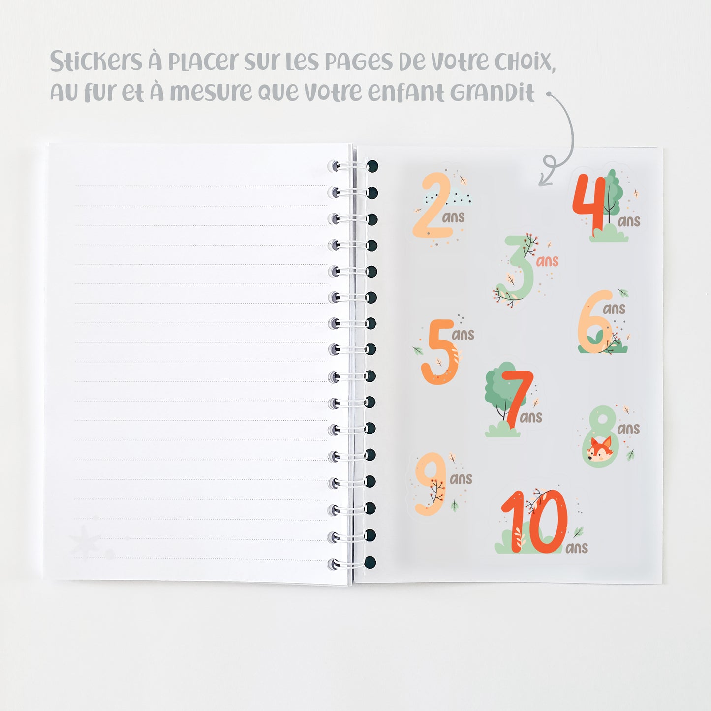Carnet de notes "Mes drôles de mots" pour souvenir d'enfants - Renards