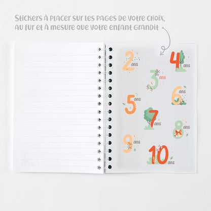 Carnet de notes "Mes drôles de mots" pour souvenir d'enfants - Renards