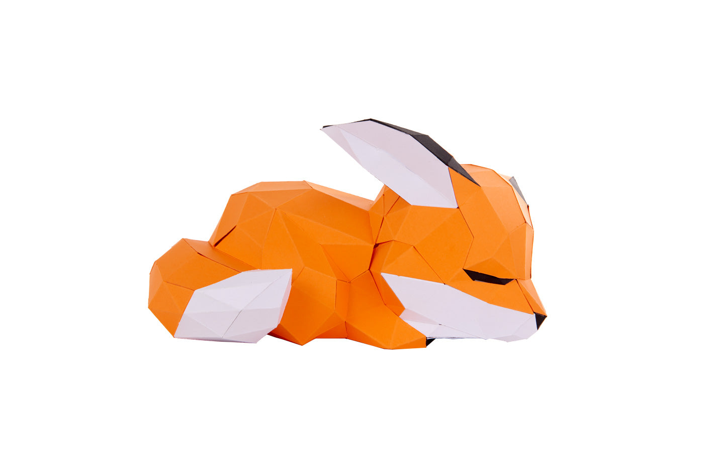 Petit Renard couché en papier 3D