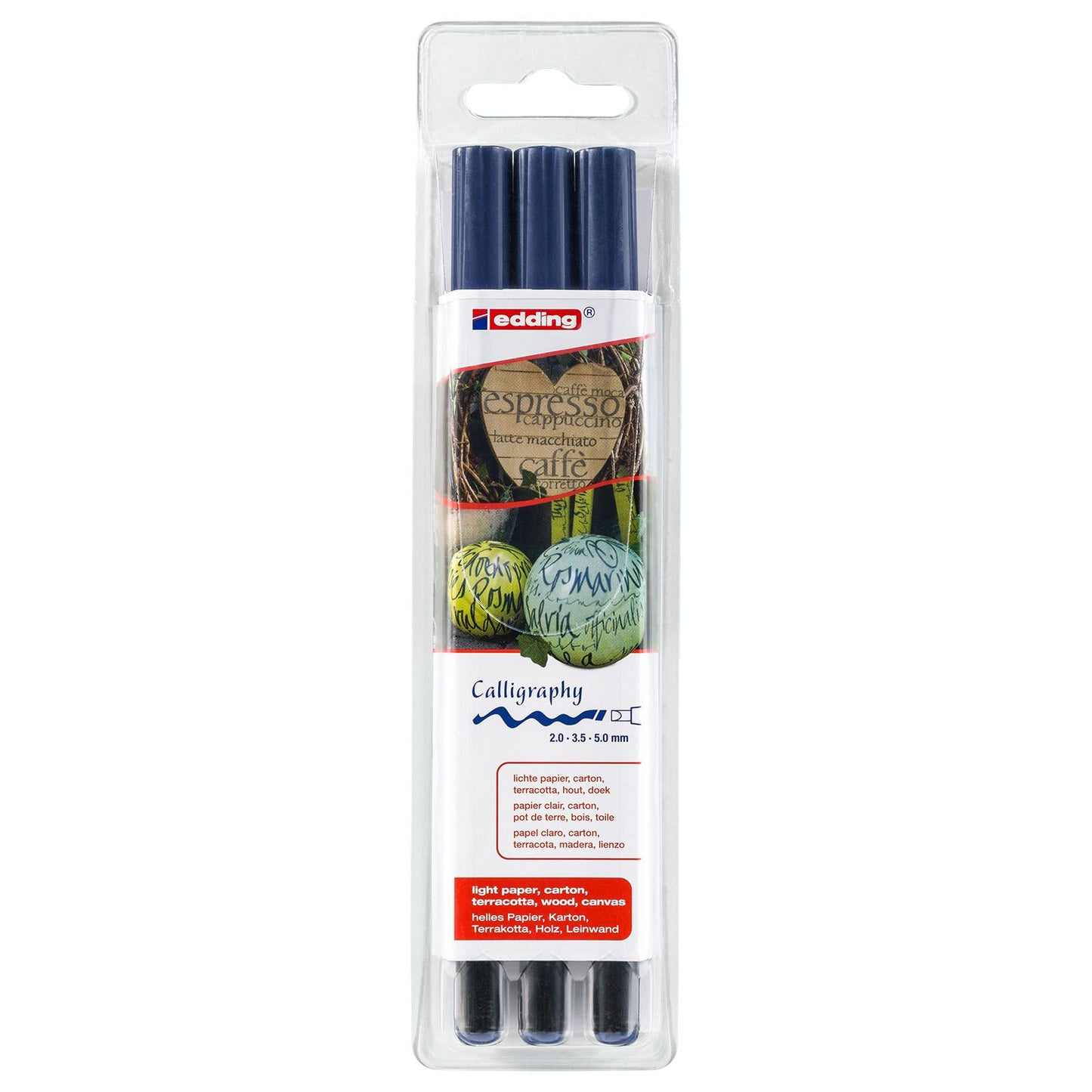 Calligraphy pen Assortment Steel blue Edding 1255 