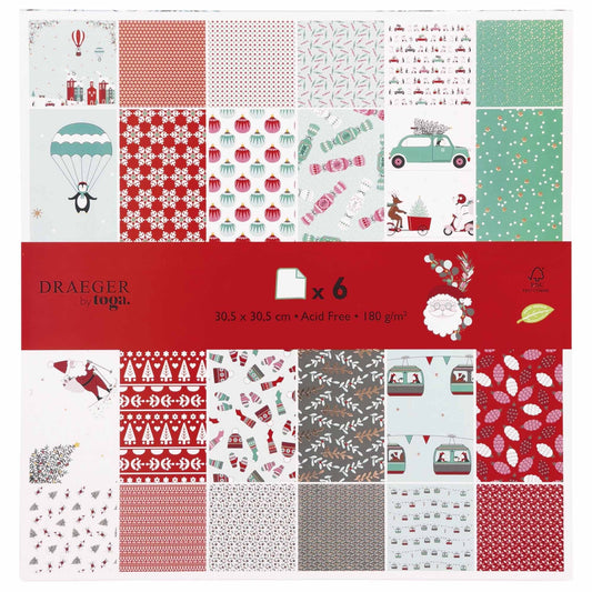 “On the road to Christmas” paper collection 