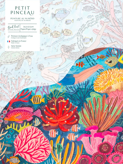 Paint by number kit - Coral reef by Miranda Sofroniou 