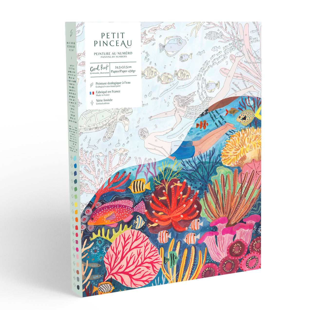 Paint by number kit - Coral reef by Miranda Sofroniou 