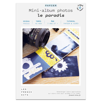 Kit pour mini albums photos modèle le paradis