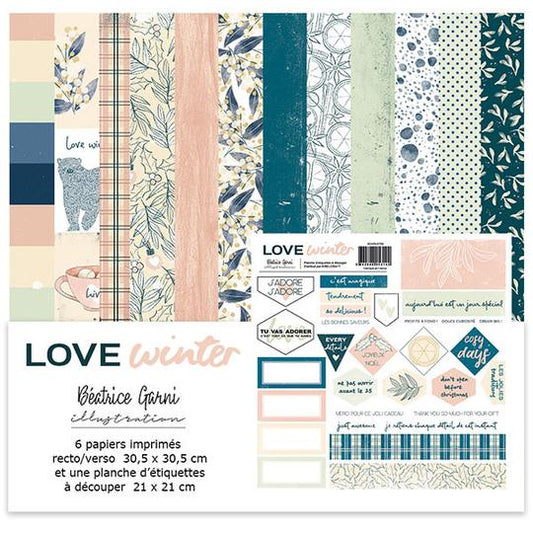 “Love winter” paper collection 