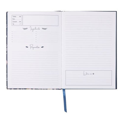 Carnet de Recettes modèle marine fleuri