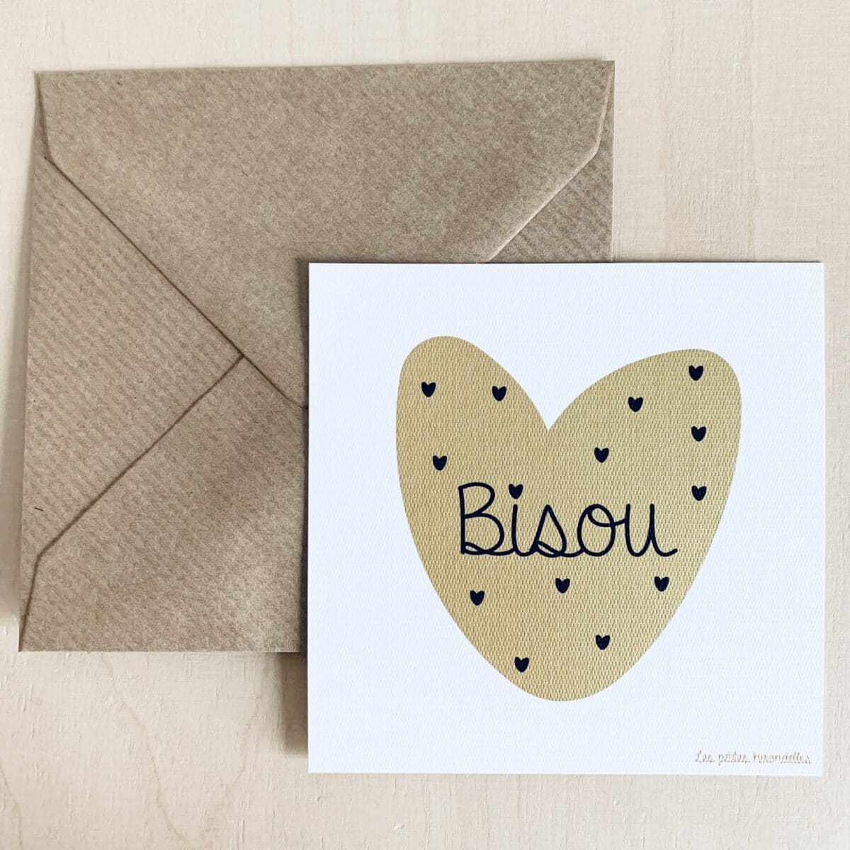 Carte - Bisou or