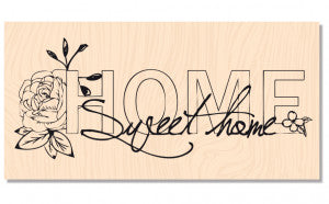 Wooden stamp - Home sweet home 