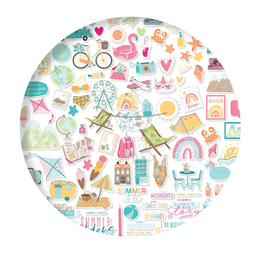 Set de die cuts - Ephemera Summer Stories 2022